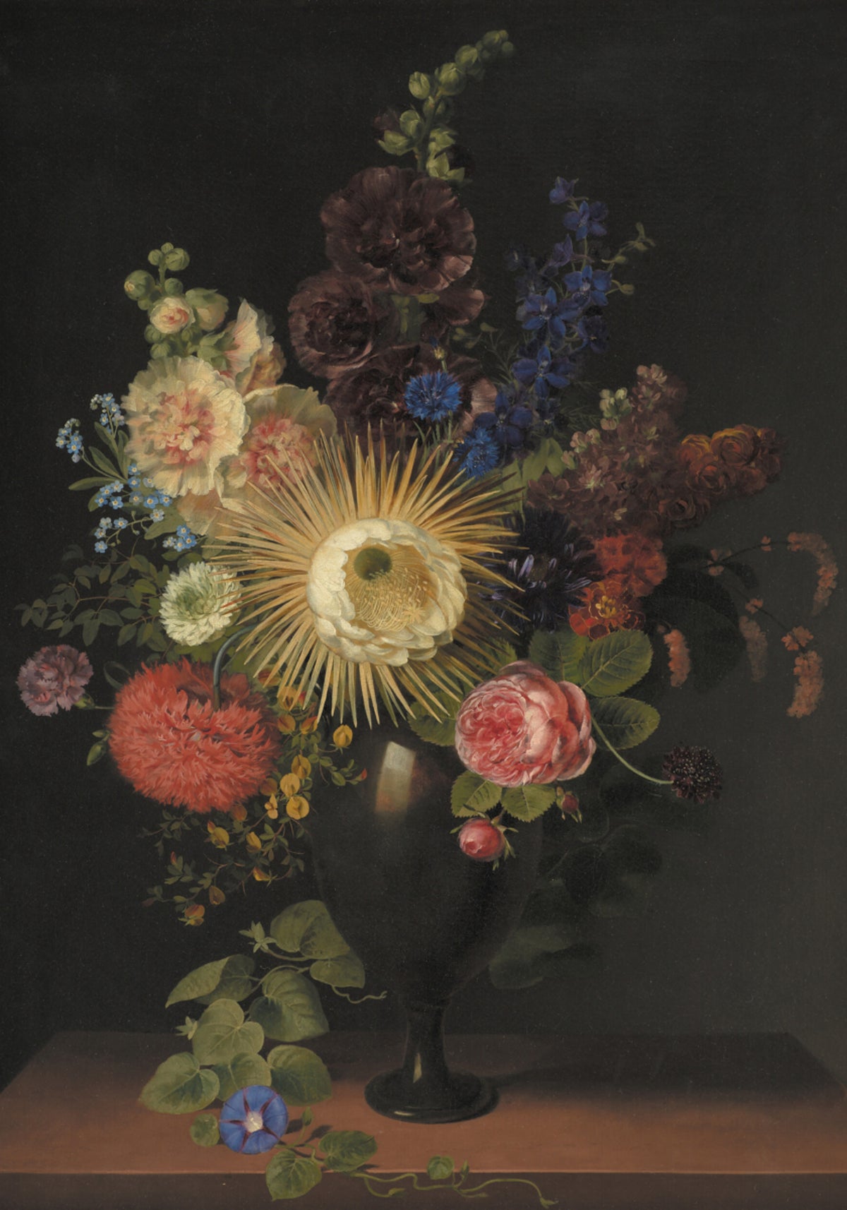 A Porphyry Vase With Cactus Grandiflora and Other Flowers By C. D. Fritzsch - Posterbox