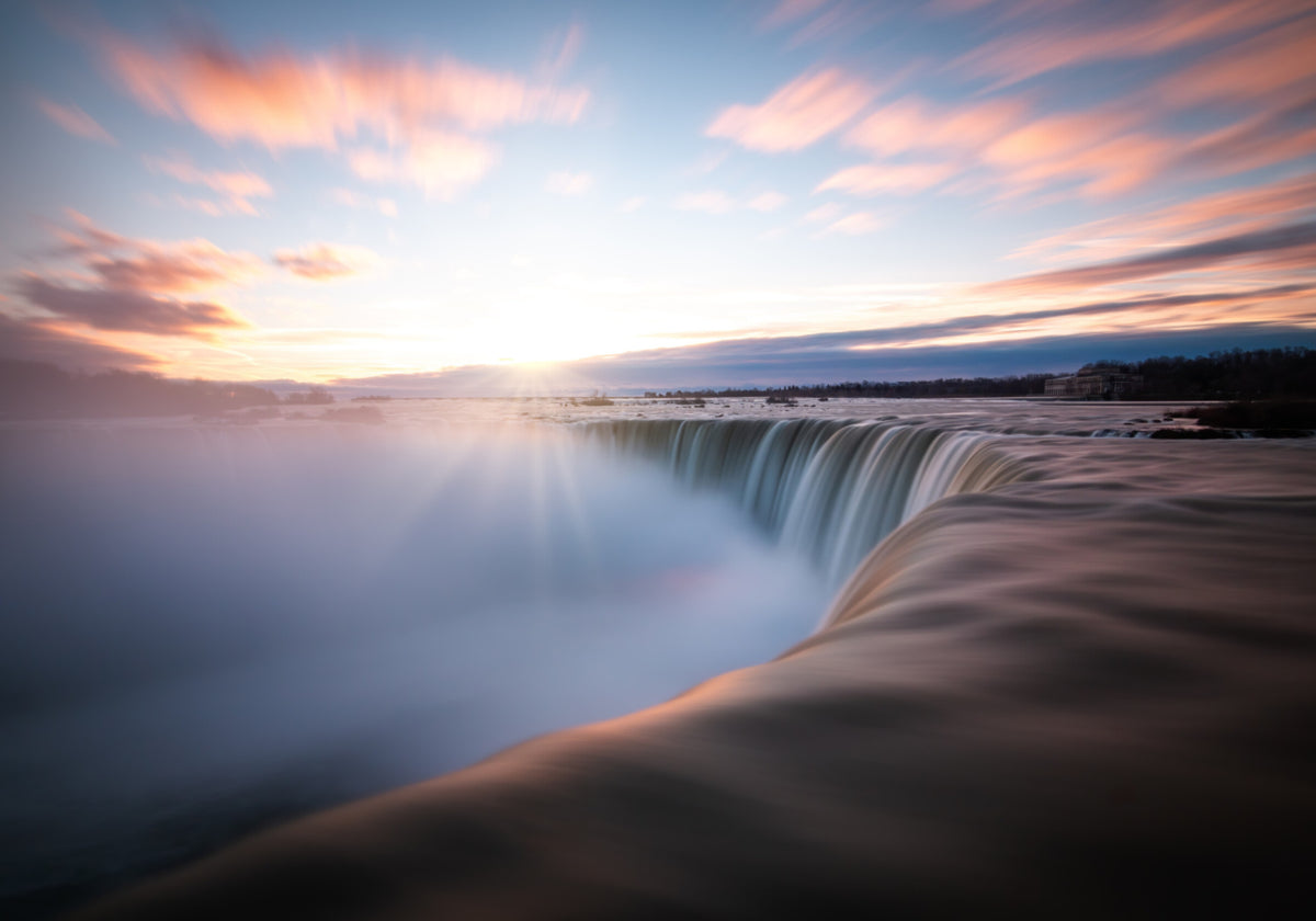 Golden Waterfall Dawn - Posterbox
