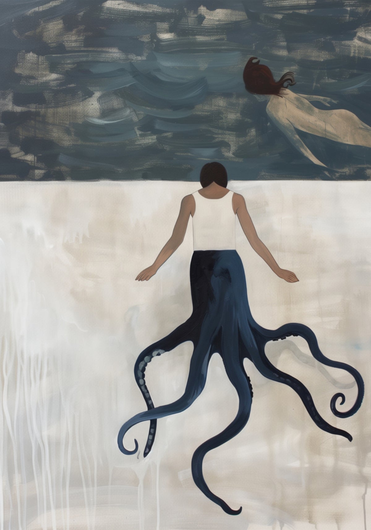 Octopus Woman Dreaming - Posterbox