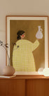 Woman Holding Pottery - Posterbox