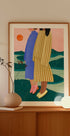 Women Overlook Serene Landscape - Posterbox