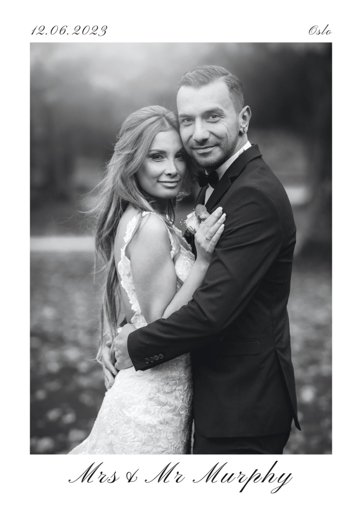 Personalized Wedding Portrait