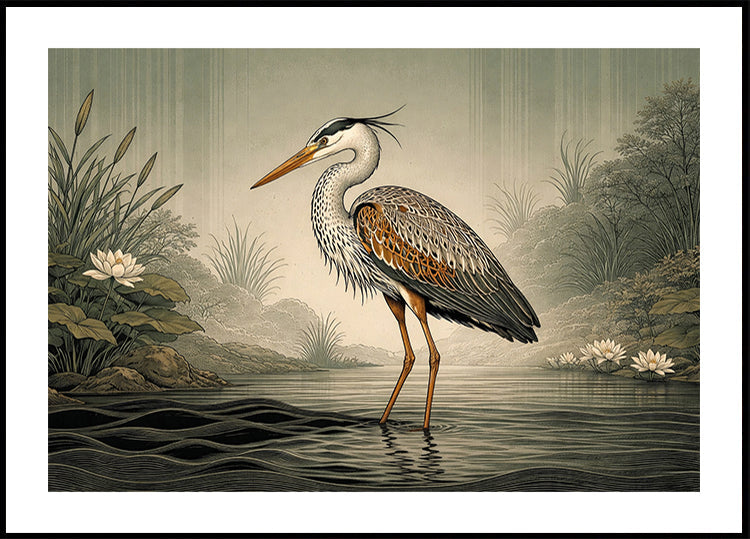 Heron Poster - Posterbox
