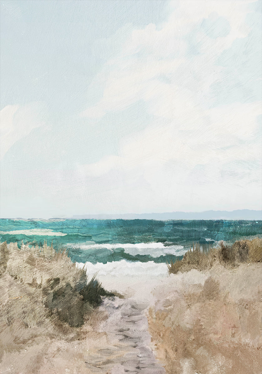 Beach Path Plakat - Posterbox