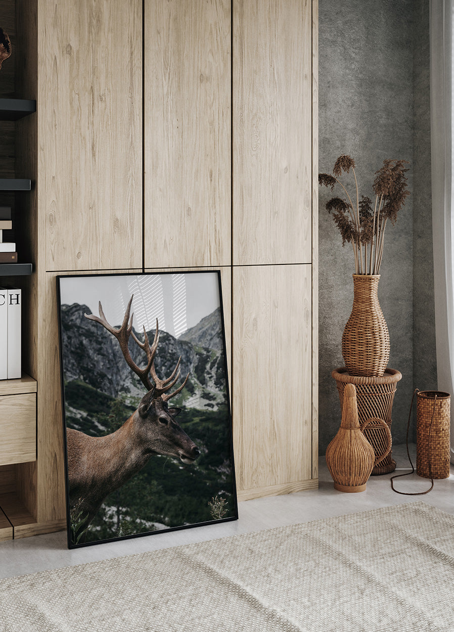 Deer in Profile Plakat - Posterbox.dk