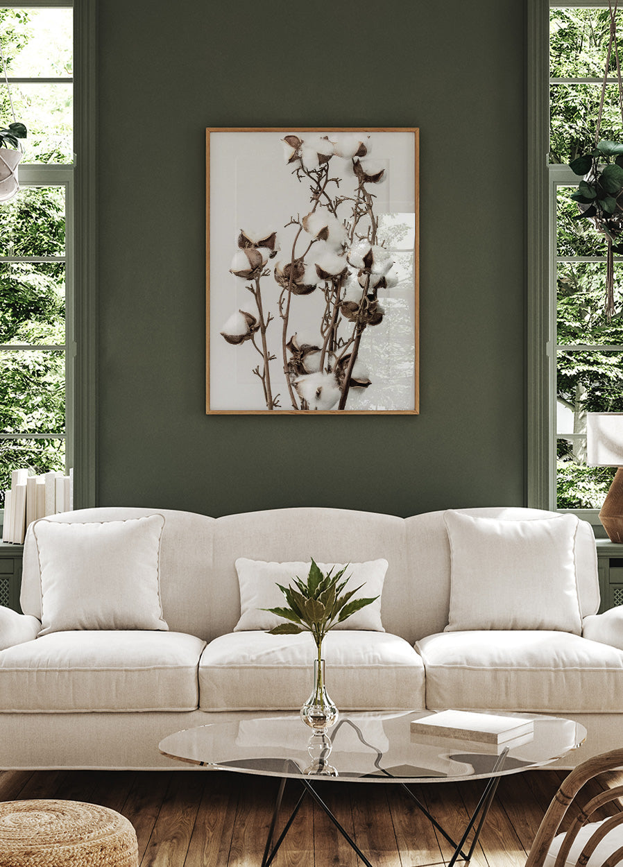 Dry Cotton Plant Plakat - Posterbox.dk