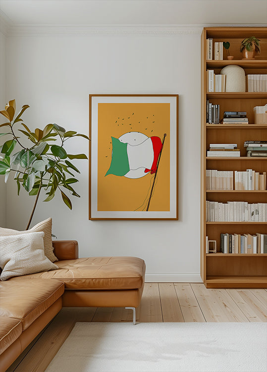 Italian Flag Waving (NEW) - Posterbox