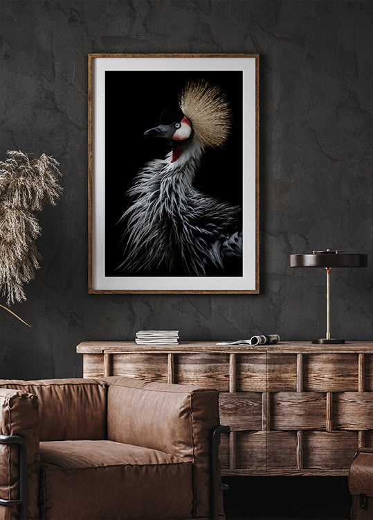 Crowned crane's portrait - Posterbox