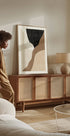 Abstract Beige and Brown Art Plakat - Posterbox