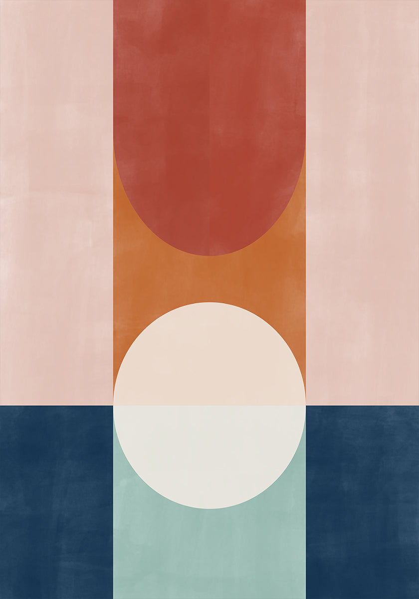 Abstract Design With Geometric Shapes - Posterbox