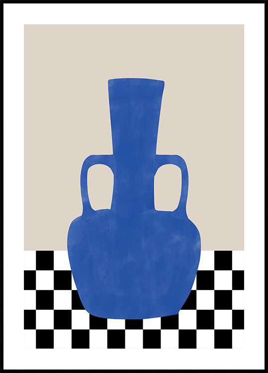 Azure Vase Chess Board Plakat - Posterbox