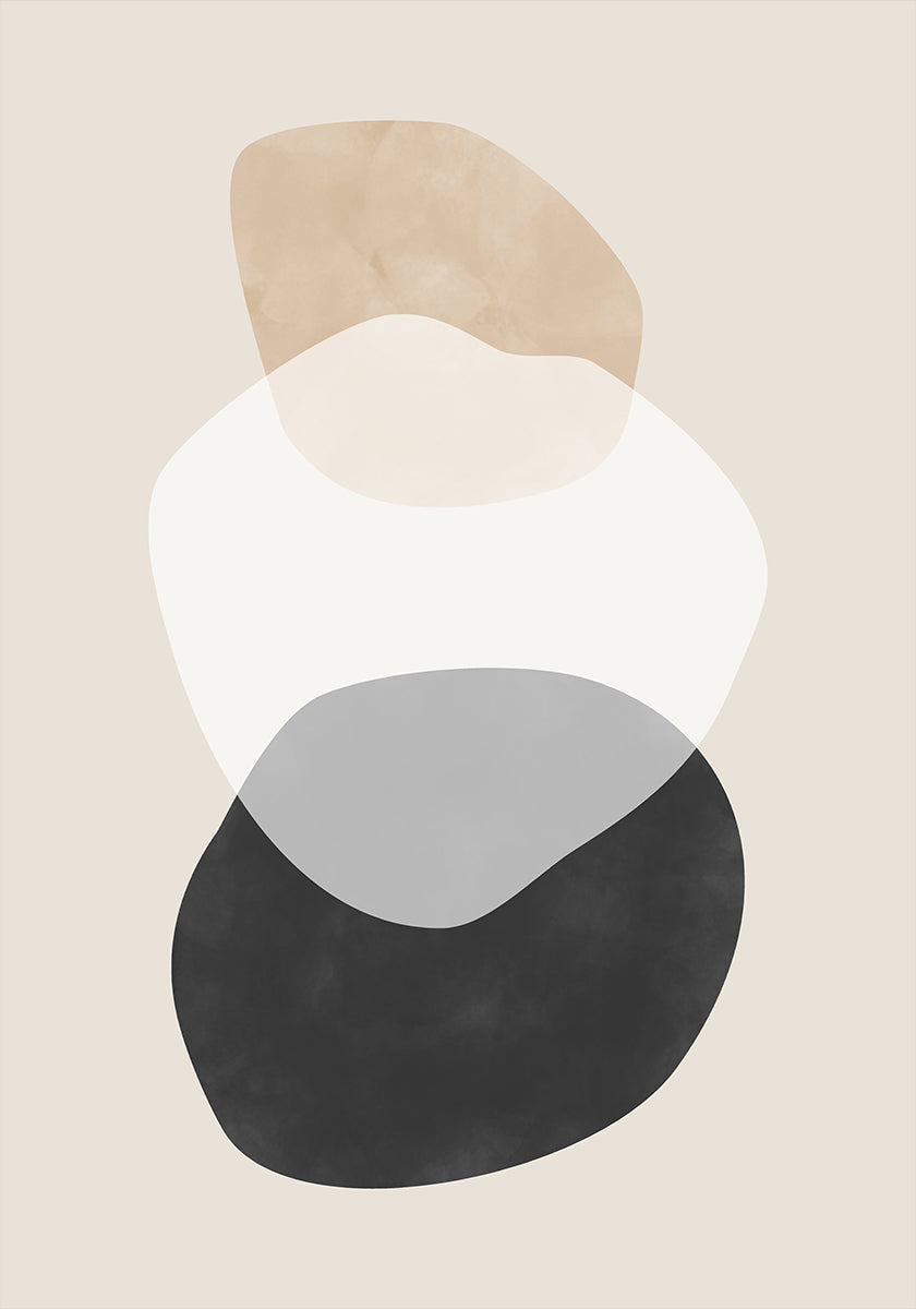 Beige Boho Shapes - Posterbox