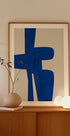 Blue Harmony Shape Plakat - Posterbox
