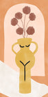 Stylized Vase Resembling A Female Form Plakat - Posterbox
