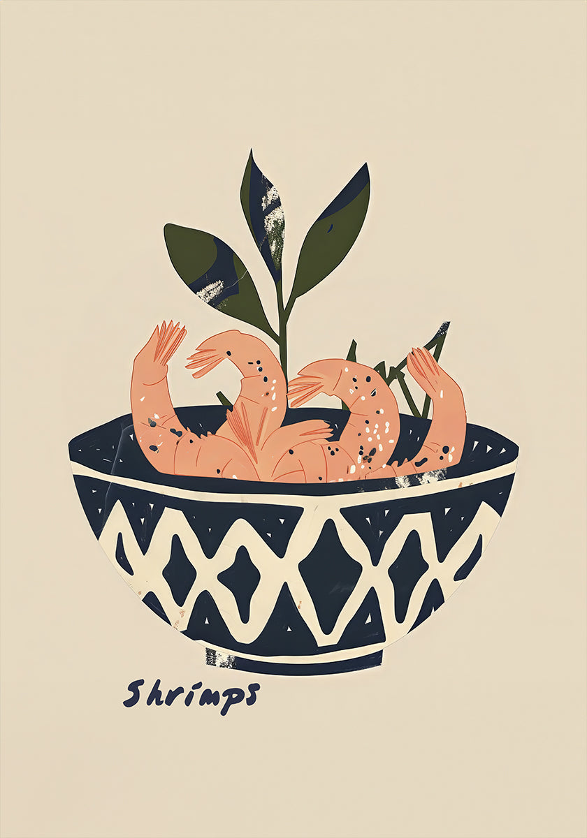Shrimp Delight Bowl Plakat - Posterbox