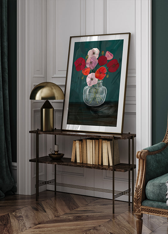 Vase with poppys - Posterbox