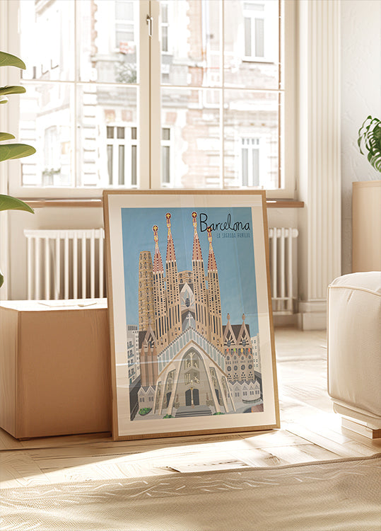 The Sagrada Familia, Barcelona by Artist Carla Daly (NEW) - Posterbox