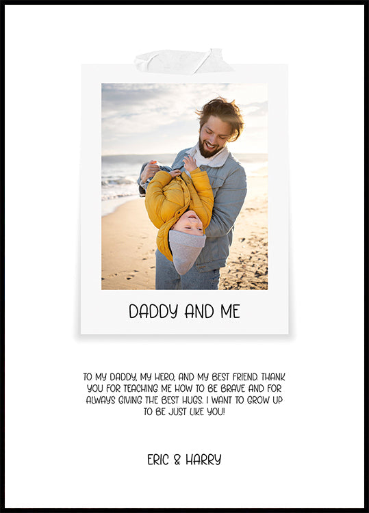 My Daddy Photo Personal Poster - Posterbox