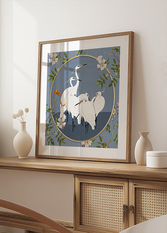 Graceful Egrets' Elegance (NEW) - Posterbox