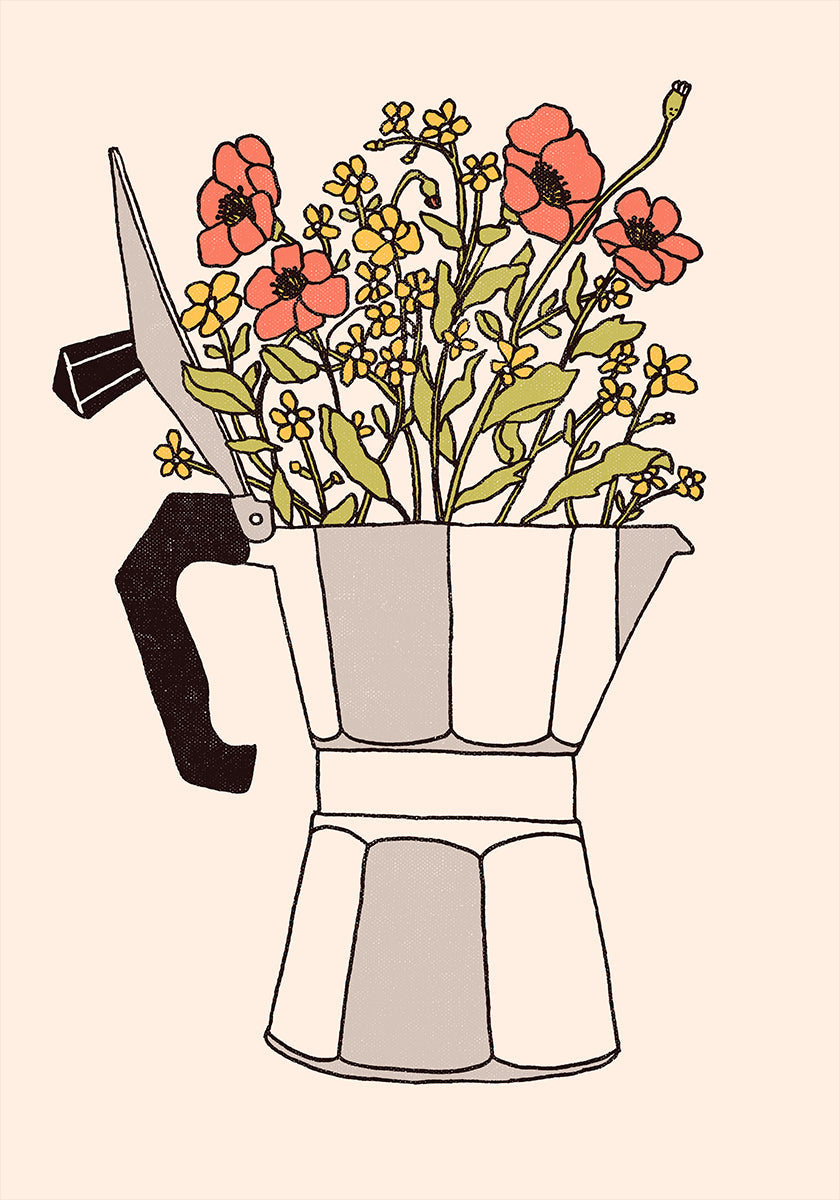 Moka Flowers  Plakat - Posterbox