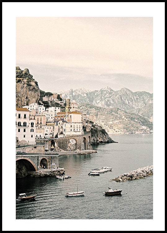 Amalfi Kyst Plakat - Posterbox.dk