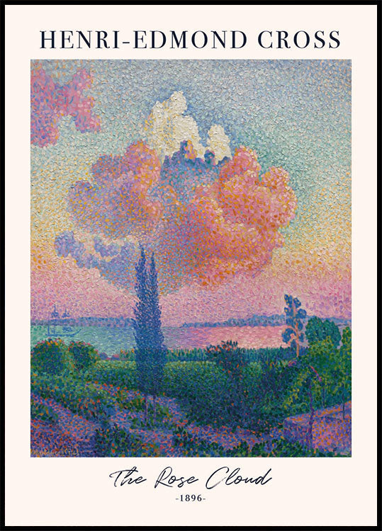 The Rose Cloud by Henri-Edmond Cross Plakat