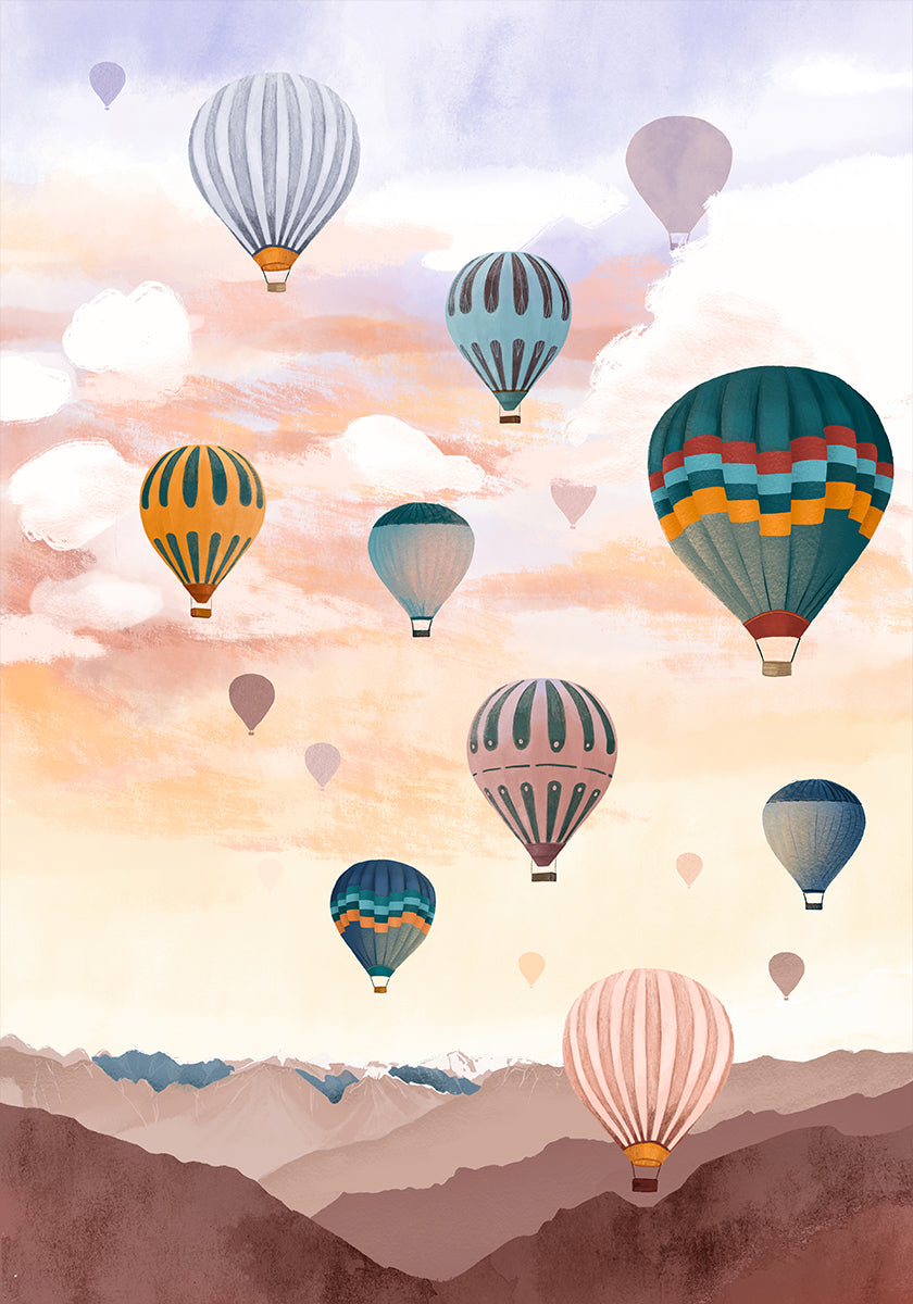 Airballoon Sky Plakat - Posterbox