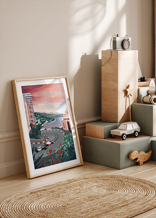 Monaco Circuit Plakat - Posterbox