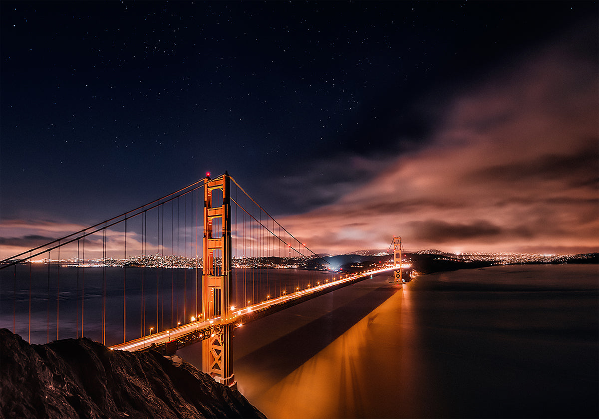 Golden Gate to Stars - Posterbox