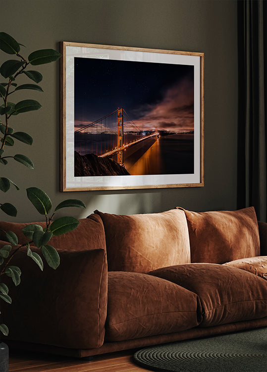 Golden Gate to Stars - Posterbox