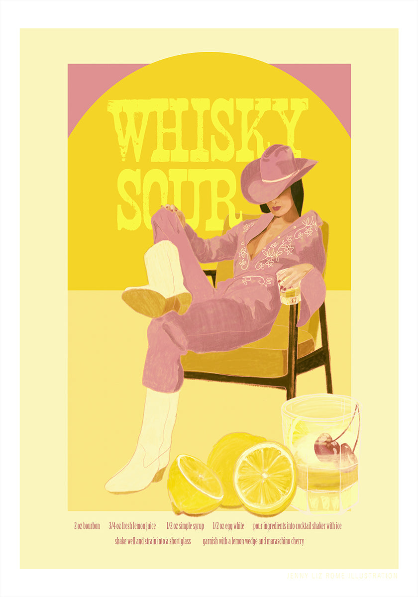 Jlr Whiskysour Pink Copy Plakat - Posterbox