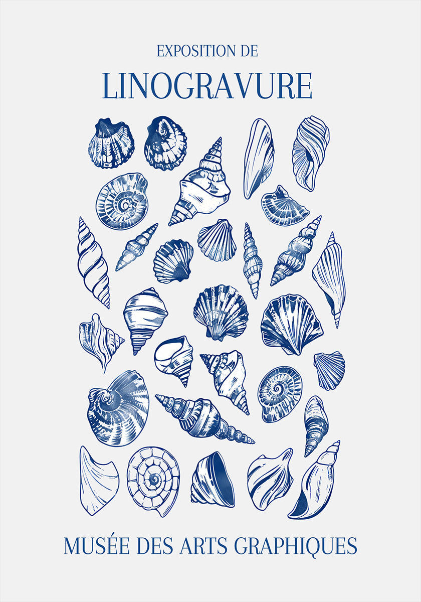 Lino Seashell Art Market - Posterbox