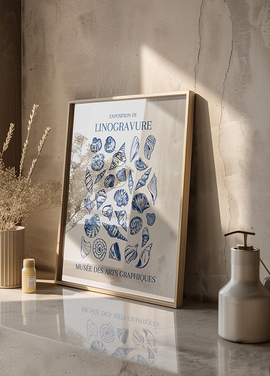 Lino Seashell Art Market - Posterbox