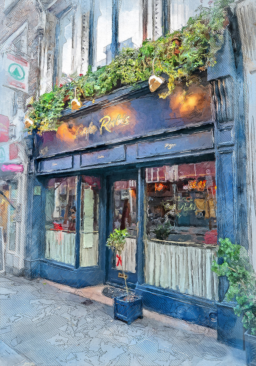 Dublin City Watercolor Art Ireland (10) - Posterbox