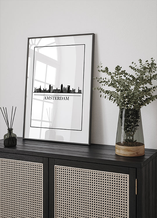 Amsterdam Skyline Plakat - Posterbox