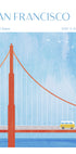 San Francisco, Golden Gate Bridge Plakat - Posterbox