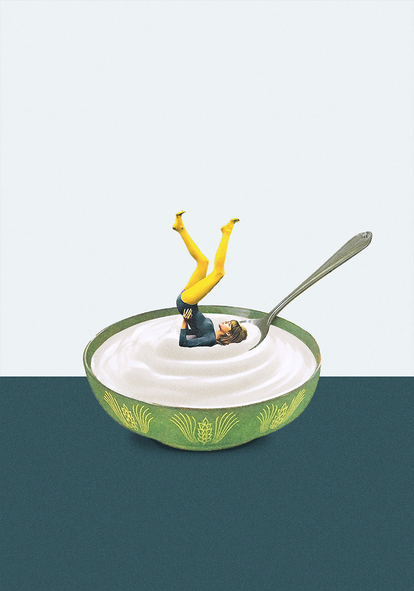 Yoga in my yogurt Plakat - Posterbox
