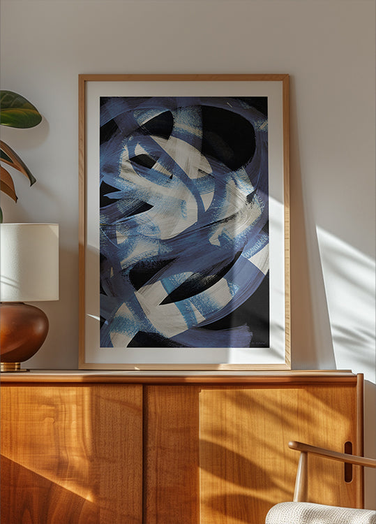 Abstract Brush Strokes 128 Plakat - Posterbox