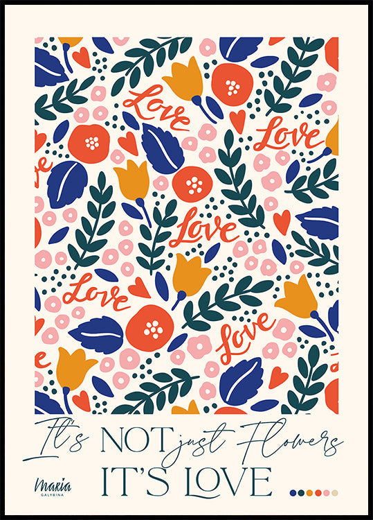 About Love. Tiny Flowers Plakat - Posterbox