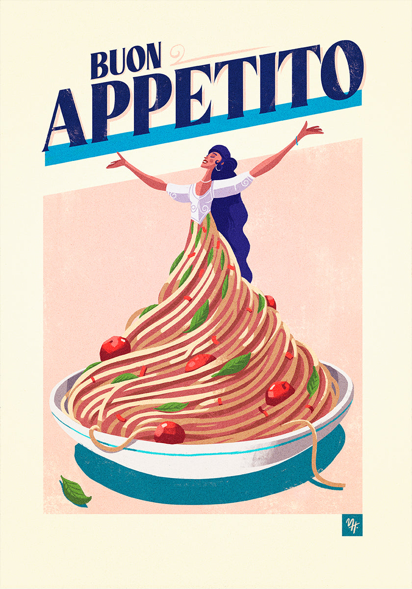 Buon Appettito Plakat - Posterbox