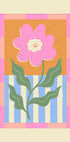 Pink Abstract Flower Plakat - Posterbox