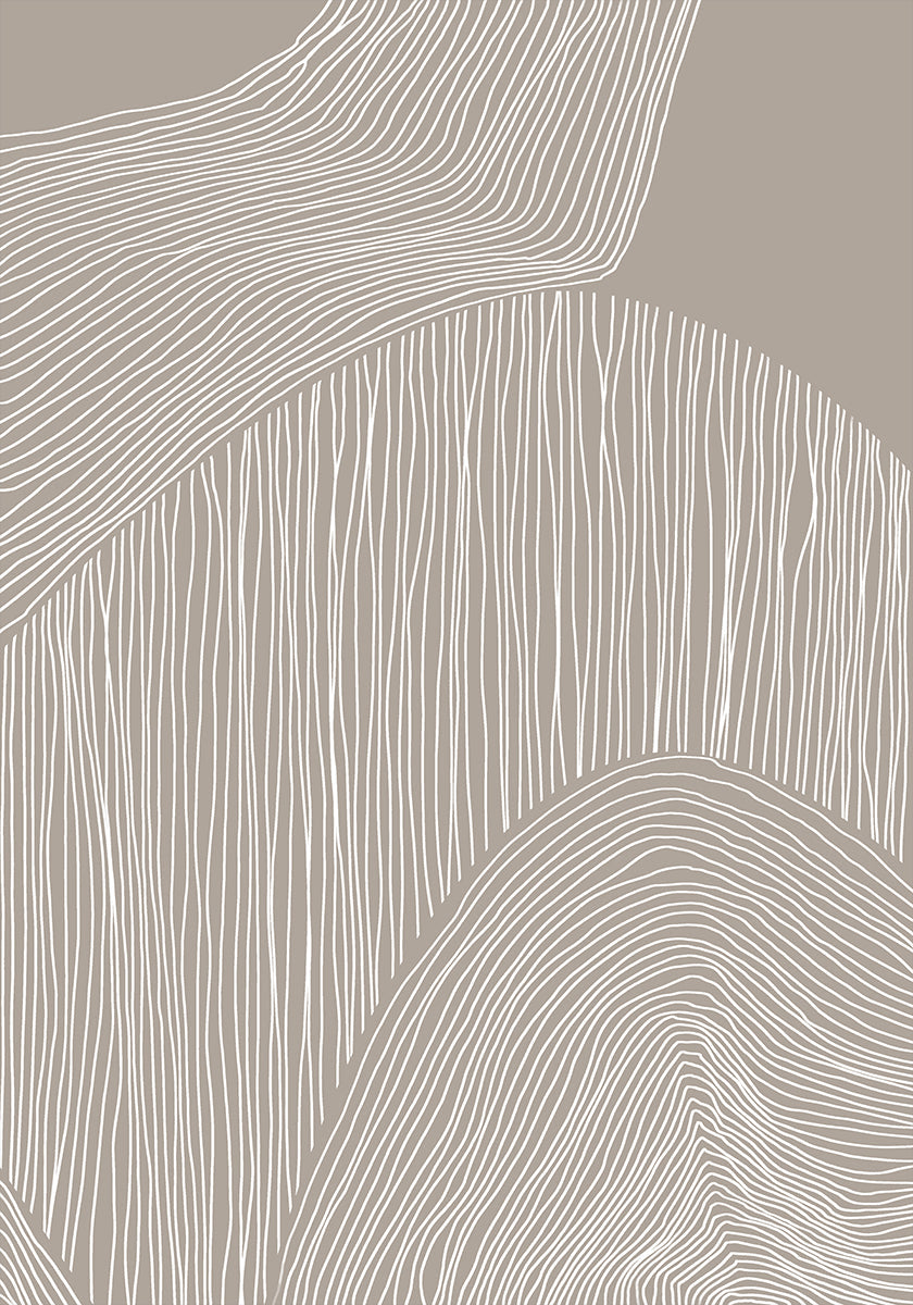Abstract Organic Lines Plakat - Posterbox