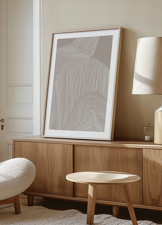 Abstract Organic Lines Plakat - Posterbox
