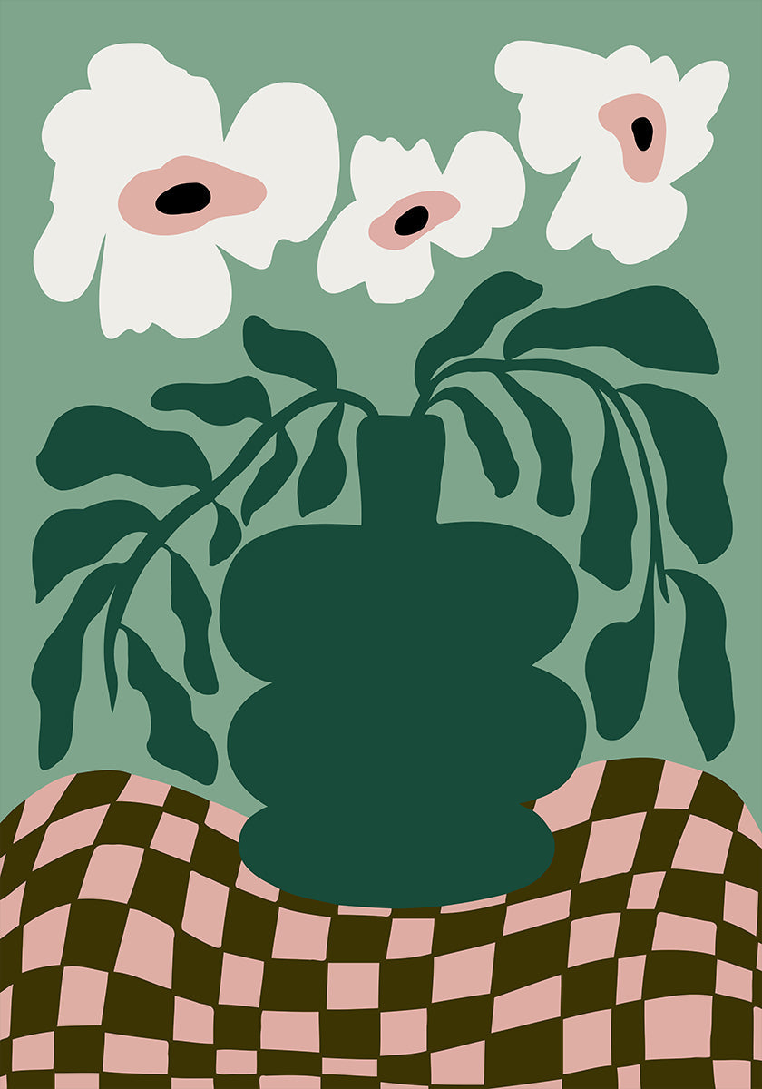 Bold Blossom Pottery Plakat - Posterbox