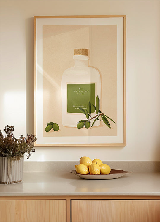 Olive Oil Bottle Plakat