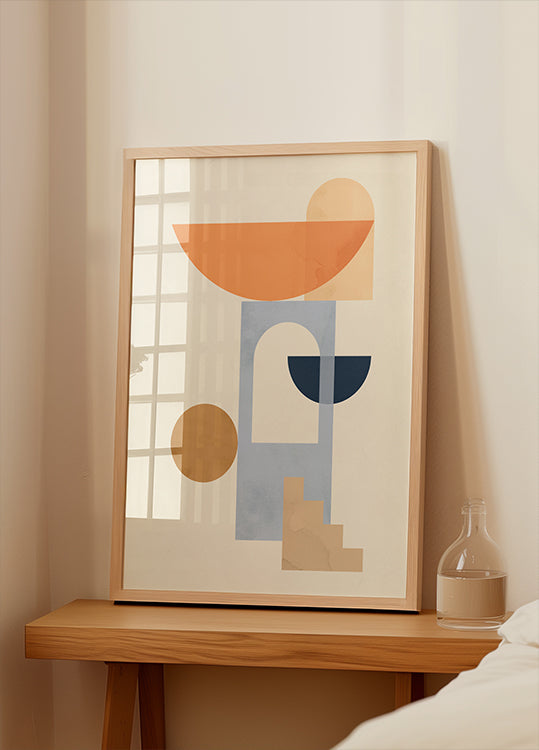 Geometric composition 7 Plakat