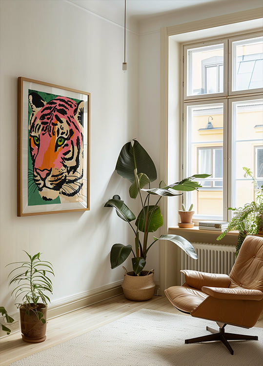 Vibrant Tiger Gaze Plakat