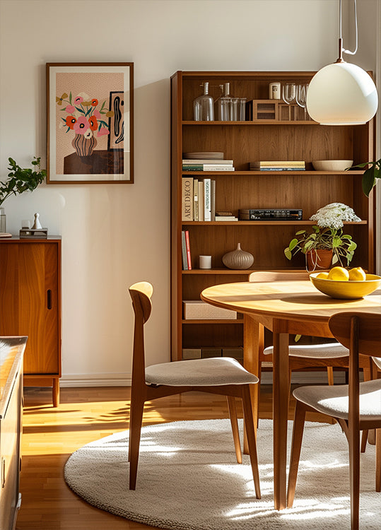 Flowers On Sideboard Plakat
