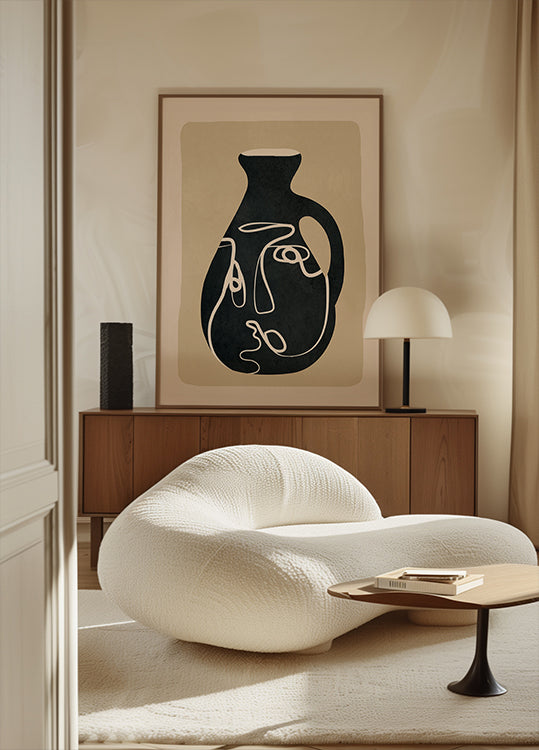 Abstract Art Vase Plakat - Posterbox