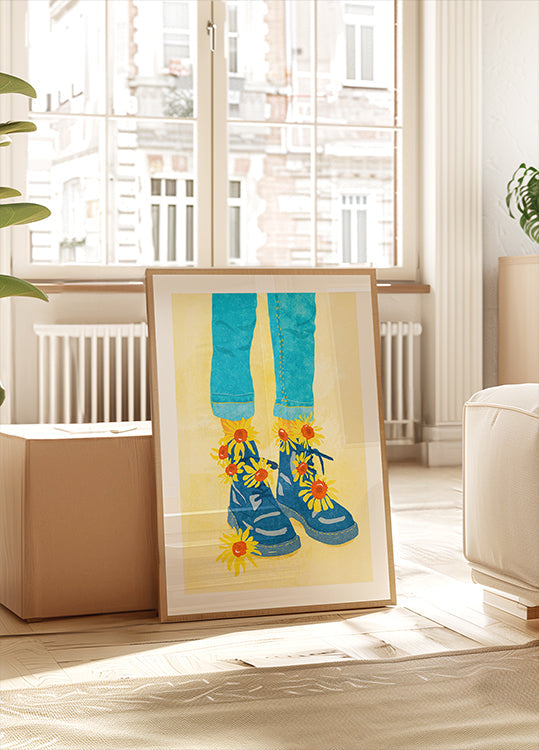 Sunflower Walk Plakat